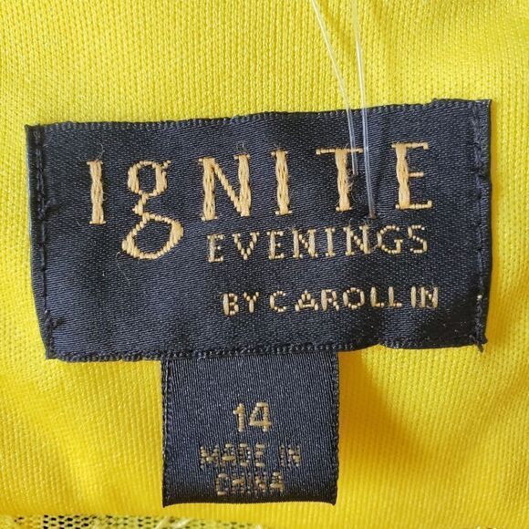 Yellow Party Prom Dress-Ignite Evenings - Picture 3 of 4